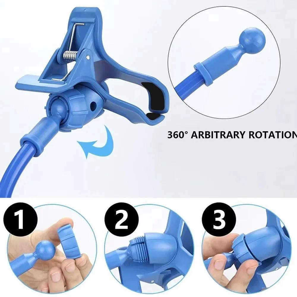 360 Clip Mobile Phone Holder Stand Portable Flexible Lazy Bed Desktop Bracket Smartphones Desk Bed Mount Stand Base Support 70cm
