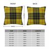 Macleod Scottish Tartan Square Pillowcase Polyester Linen Velvet Pattern Zip Decorative Pillow Case Sofa Cushion Cover 45x45