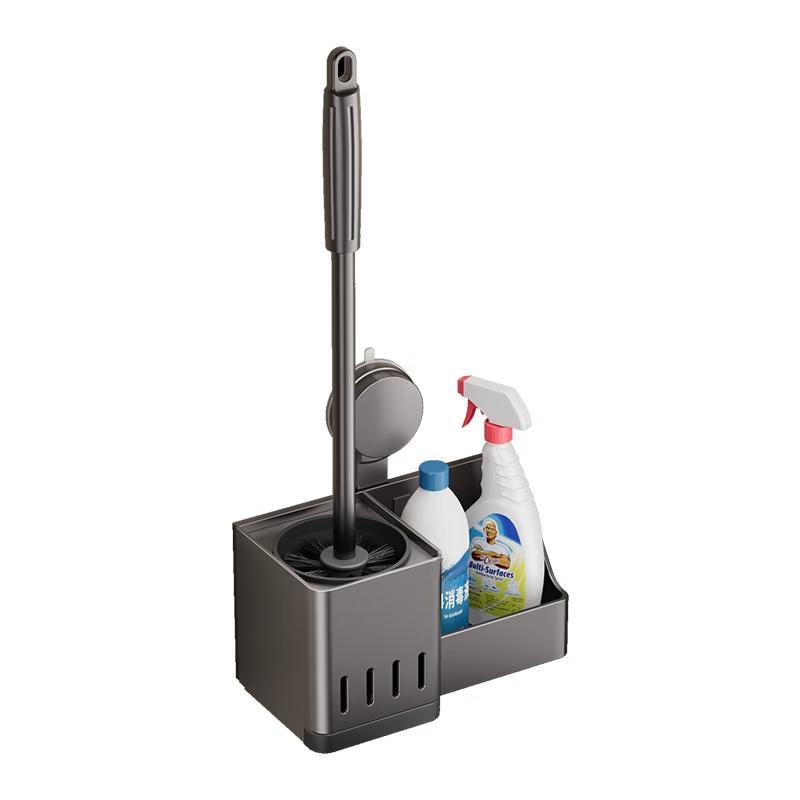 cmaos Wall-Mounted Suction Toilet Brush with Holder