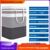Foldable Striped Laundry Basket – Large Capacity Fabric Hamper for Dirty Clothes Storage