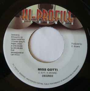 

7inch Record GENERAL DEGREE - Miss Gotti HP0001 Hi-Profile Reco Jamaica Reggae, Ska & Dub Used