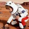 Astronaut Costume With 3D Rockets Backpack For Kids Role Play Science Theme Party And Stage Performances Soft Polyester Fabric