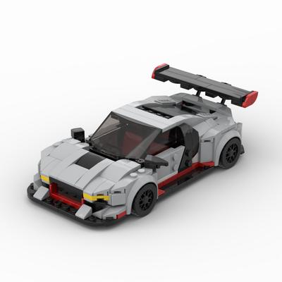 MOC-69755 R8 GT závodní sportovní auto Vozidlo Závodník Stavebnice Kostky Kreativní Garáž Hračky pro Kluky