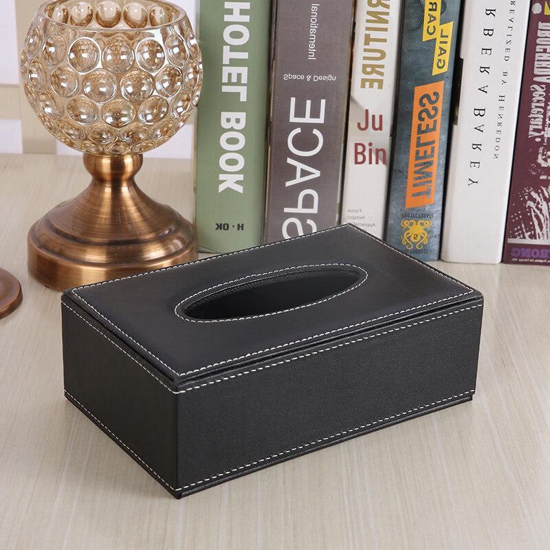 LIEI European Style Leather Tissue Box