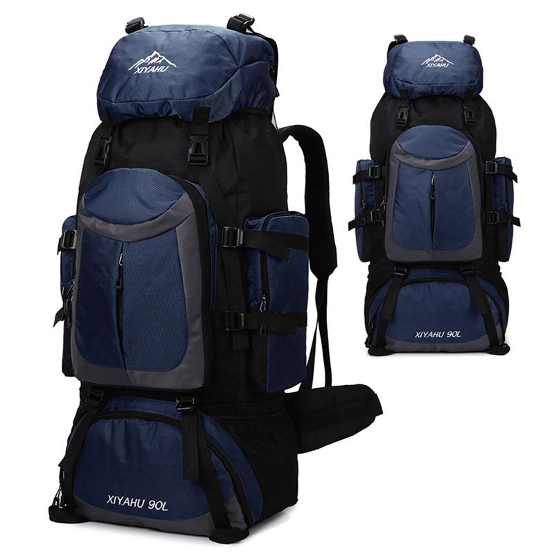 Multifunkční velkokapacitní outdoorový horolezecký batoh Sportovní cestovní voděodolný a oděru odolný batoh Unisex ležérní cestovní taška