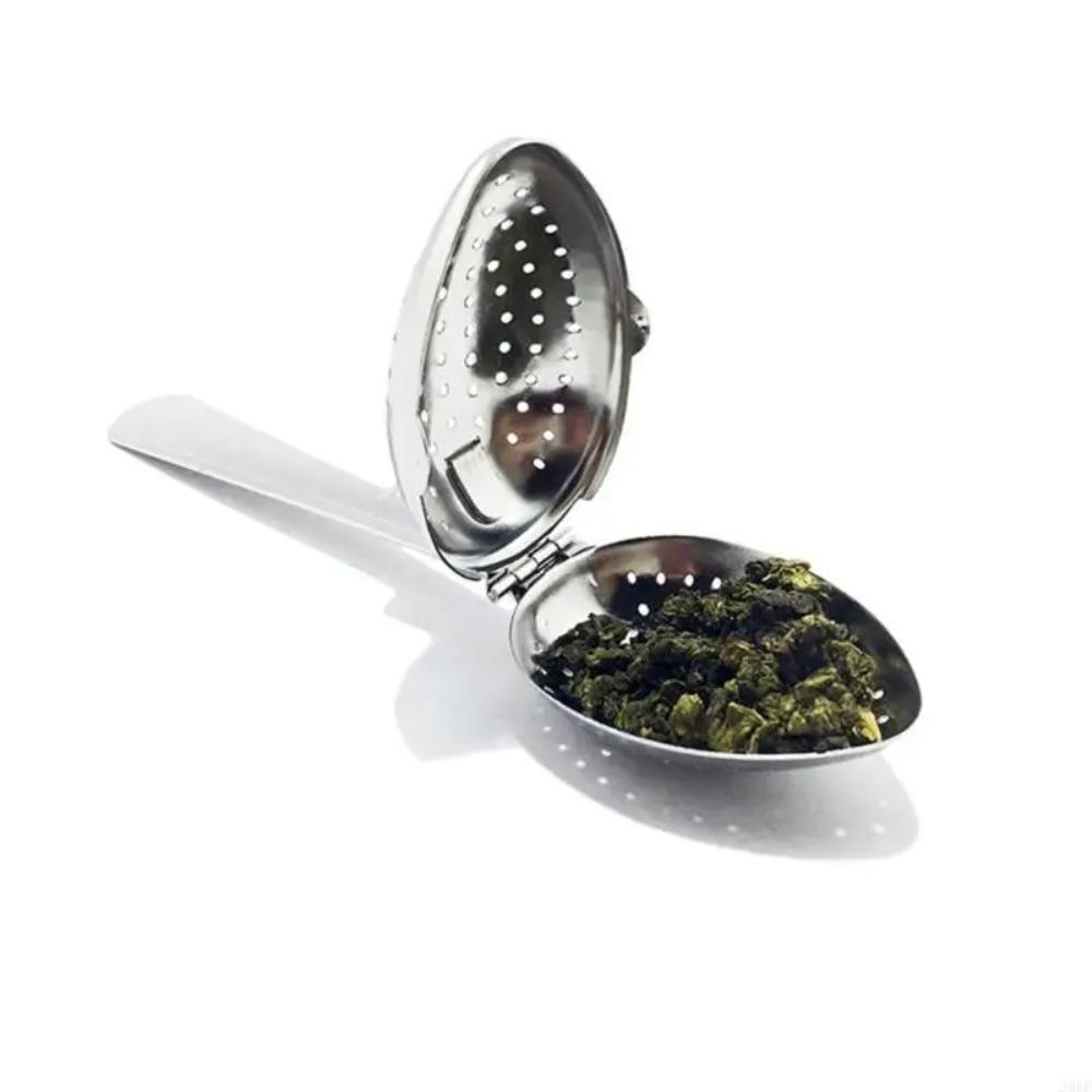 2 Piece Rustproof Tea Strainer Spoon Stainless Steel Tea Infuser Sieve Tea Filter Spoon  Spices