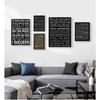Motivational Life Quotes Canvas Wall Art Poster Black White Print Painting Decorative Picture Modern Home Living Room Decor