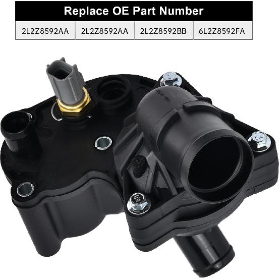 EVIL ENERGY Thermostat Housing Kit Assembly, 2L2Z8592AA, Compatible With 2002-2010 Explorer Sport & Mercury Mountaineer V6 4.0L