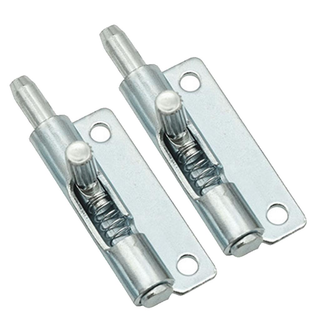 

2 шт. Защелка пружинная из углеродистой стали, оконный предохранительный болт, дверные подпружиненные защелки, фурнитура, замок для дверцы шкафа, съемная дверная петля