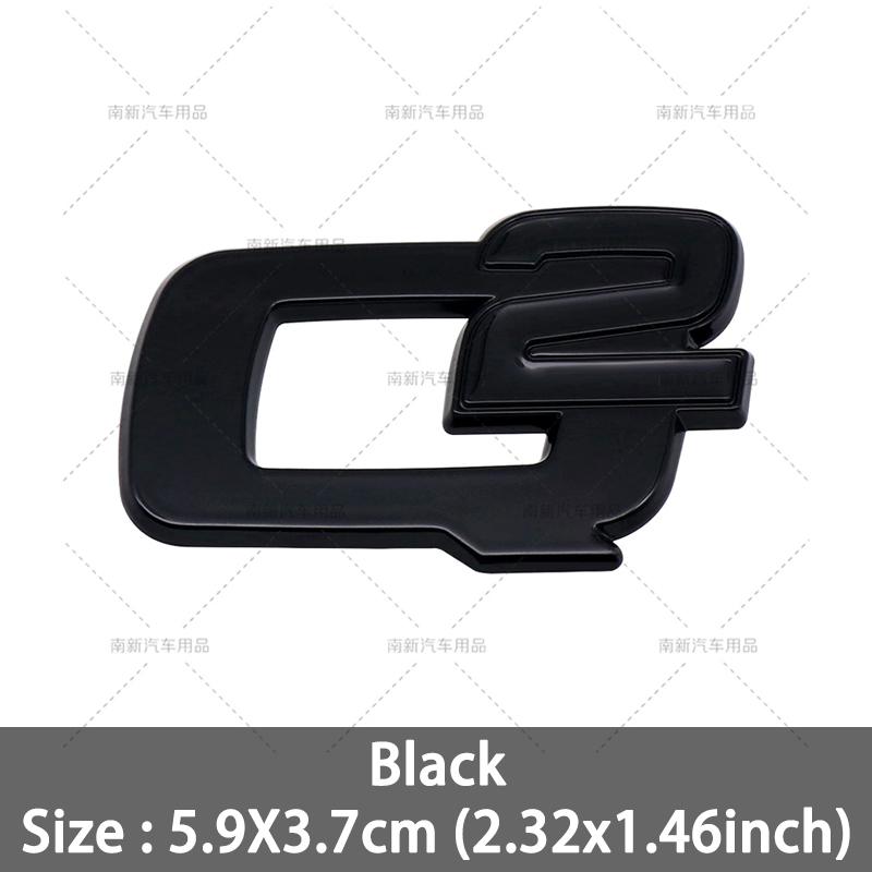 BEZO1 3D Metal Q2 Q4 Letter Badge Rear Giulia Stelvio Trunk Emblem Car Stickers For Alfa Romeo Giulia Stelvio Car Styling Accessories