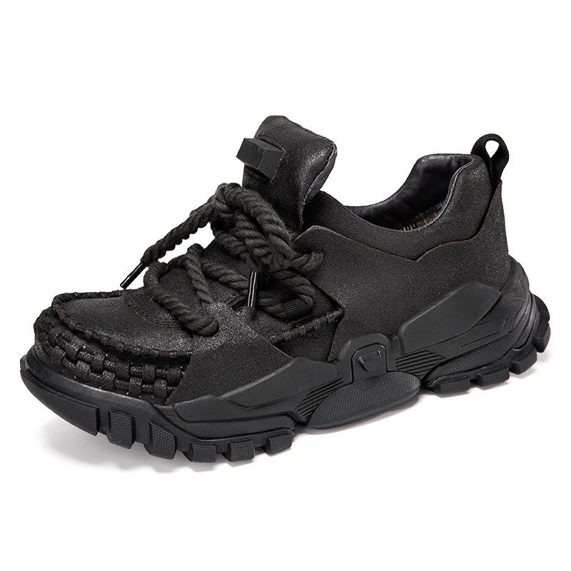 Boots men's 2025 autumn and winter new leather casual versatile dad shoes men's thickened warm personalized sports tooling boots