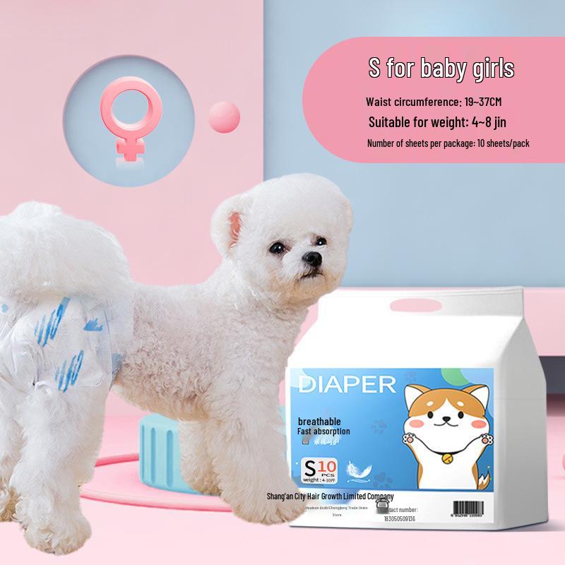 Pet Diapers: Dog Sanitary Pants for Male & Female Pets