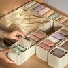 Foldable Fabric Underwear Organizer Box Drawer Storage Large Capacity Medium Size Japanese Style 2L