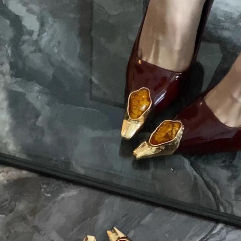 Fashion Pointed Toe Women Stiletto Heels Wedding Shoes 2025 New Female Luxury Rhinestones Party Ladies High Heels Pumps Shoes