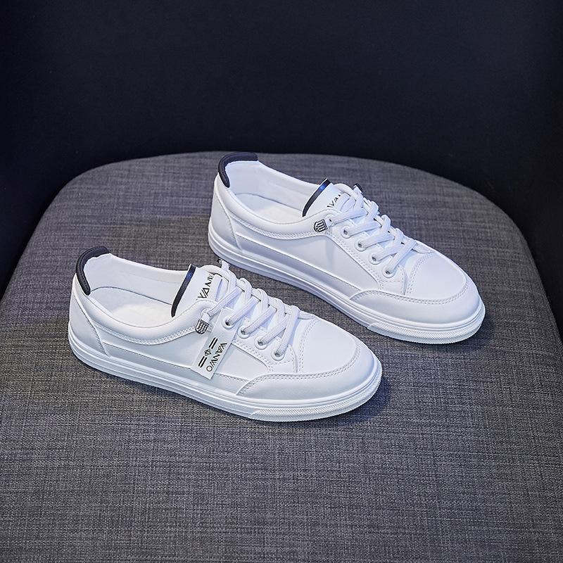 

Весенне-осенняя модная женская повседневная белая обувь Легкая удобная спортивная обувь Кроссовки для бега 40 чёрный/белый