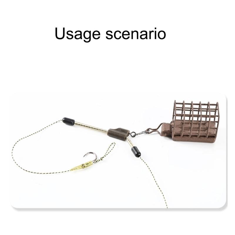 Quickly Install PVC Fishing Swivels Rod Tangles Resistant Design Enhances Line Management Systems