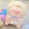 New sweet treasure piggy plush toy cartoon little lazy pig doll children cute doll birthday gift girl