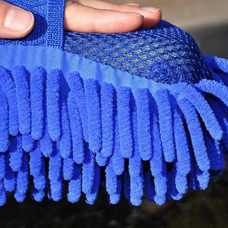 Fashion Microfiber Car Wash Sponge To Clean Car Care Details Brush Wash Towel Car Gloves Styling Accessories On  Both  Sides Available