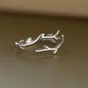 Women's Fashionable Personality Ring Simple Branch Antler Shaped Adjustable Ring for Daily Casual Wear Cute Birthday Christmas Gift
