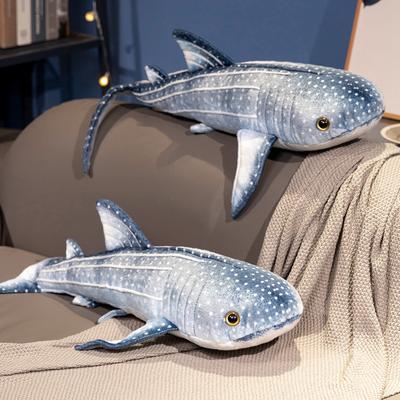 60cm Cartoon Simulation Blue Shark Plush Toy Stuffed Soft Creative Animal Whale Dolls Cushion For Children Birthday Gift