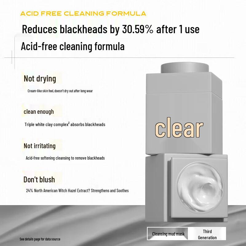 C-KAA Purifying White Clay Mask for Oily Sensitive Skin