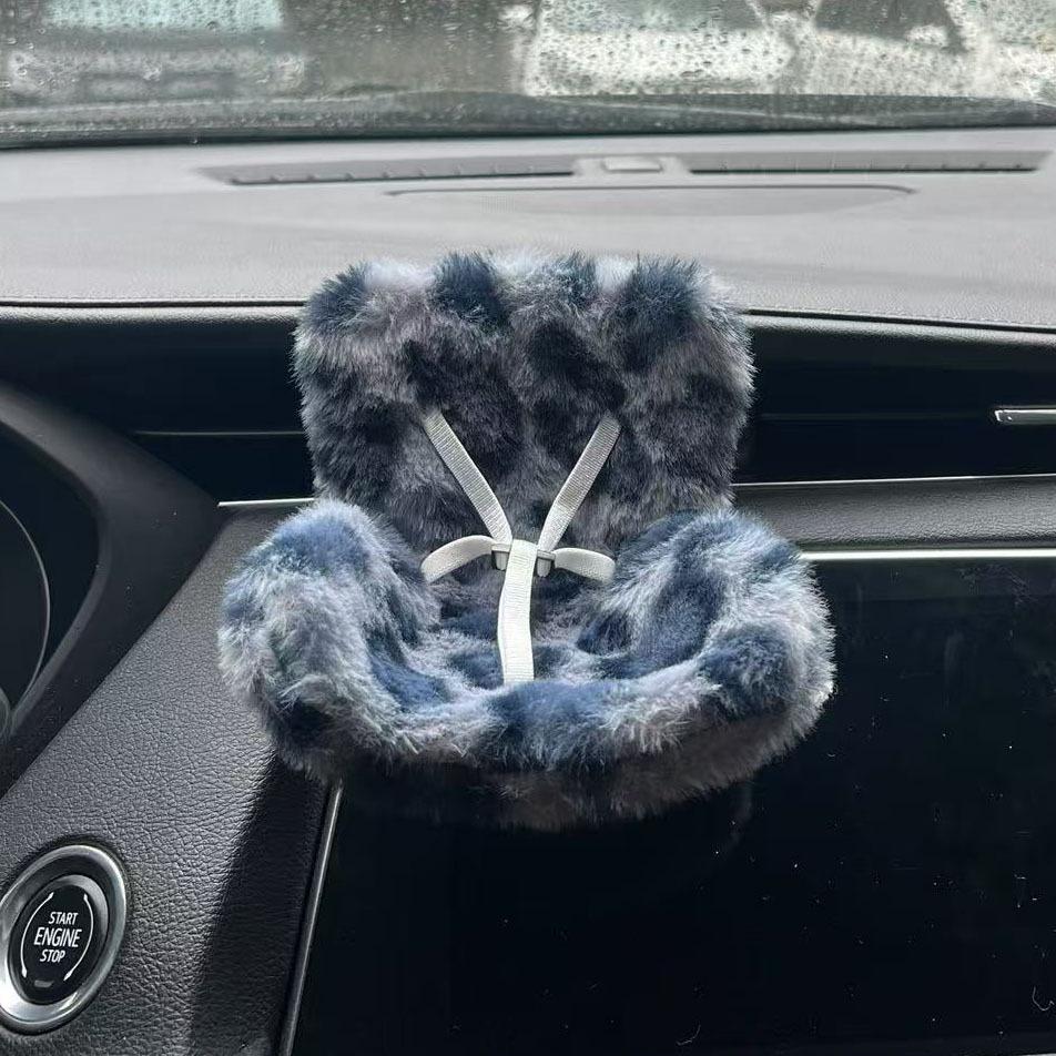 

Сидіння Лабубу Пух Іграшка для машини помірність Підходить для Лабубу 2.0 Аромат Декор leopard print чорний