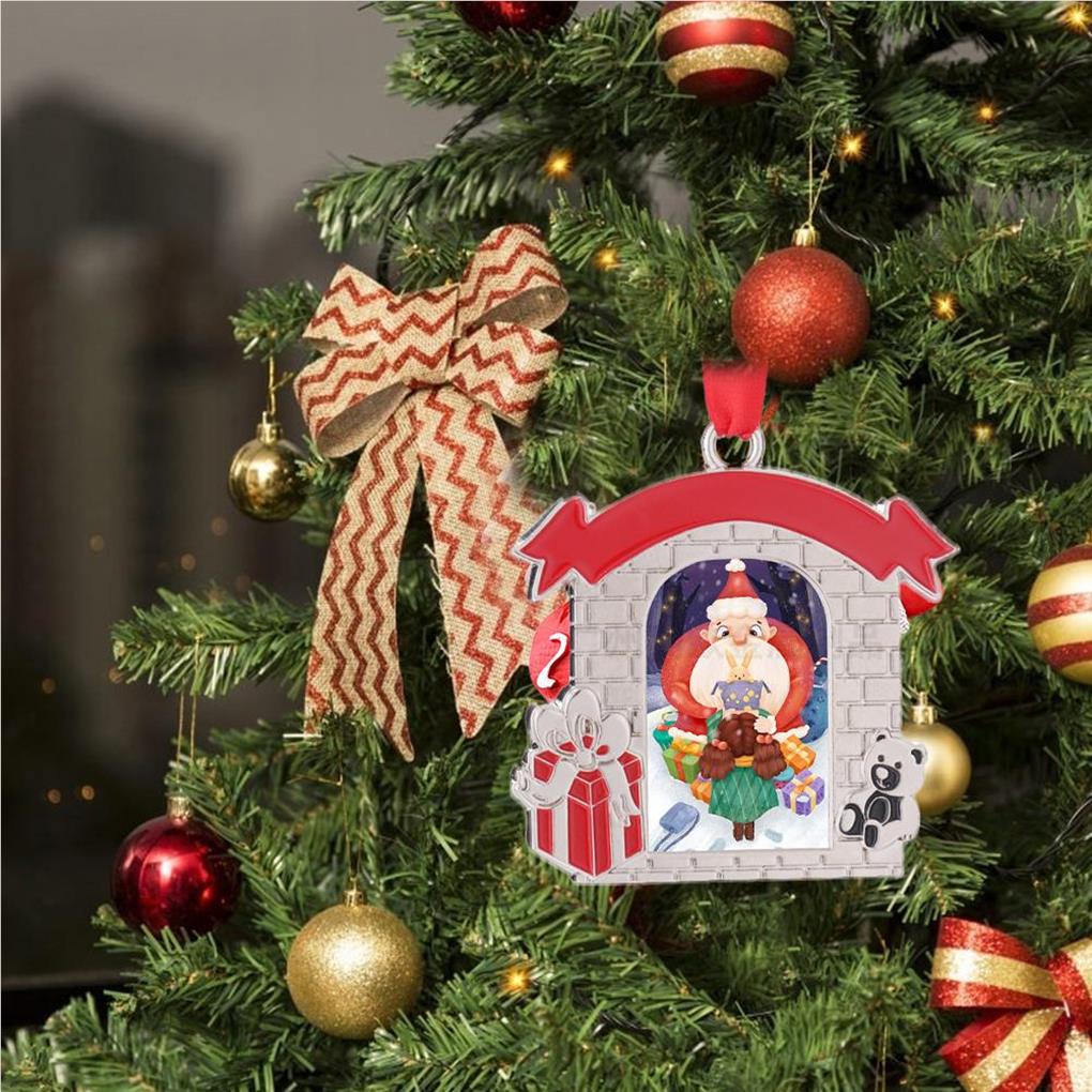 Photo Frame Xmas Pendent Hanging Decor Compact Size Household Decorations Exquisite Living Room Home Supplies Christmas Ornament