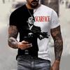 Scarface Classic Movie 3D Print Sports Quick-dry Breathable Men T-shirt Outdoor Street Harajuku Casual Fashion Fan Short-sleeve