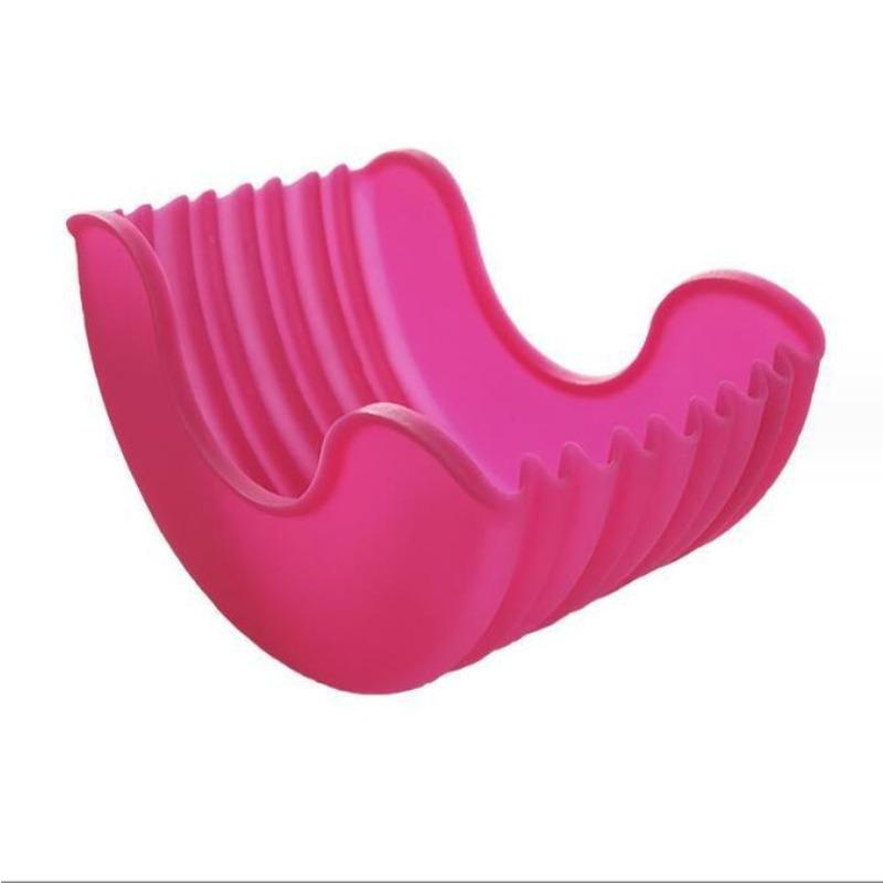 

1pcs Scalable Silicone Burger Rack, Leak Proof Burger Fixing Box, Washable Sandwich Holder, Anti Sauce Artifact красный