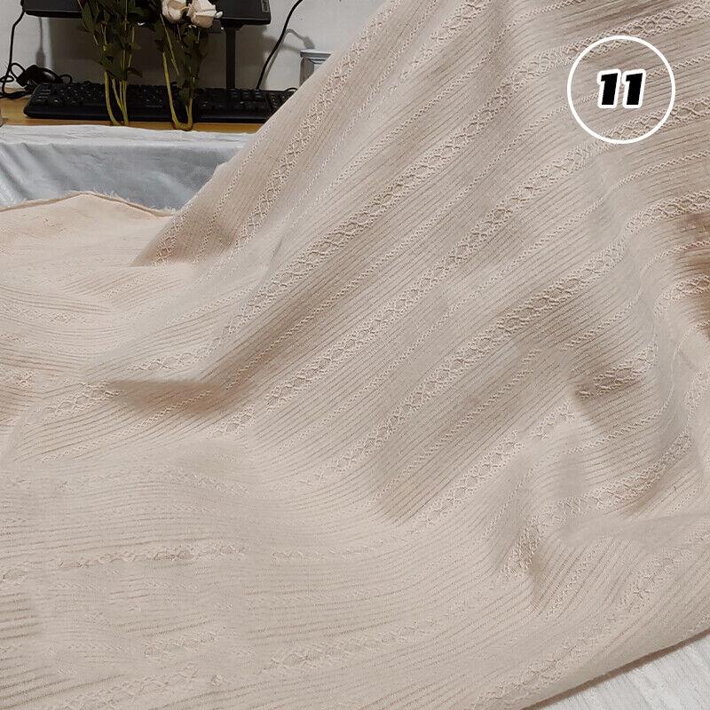 Cotton Jacquard Strip Breathable Soft Clothing Skin Friendly Fabric DIY Dress Mosquito Net Patchwork Needlework Clothing Supplie