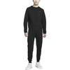 Nike Solid Color Fitted Long Sleeve Sweatshirt Men Tops Black FB7917-010