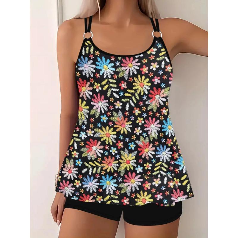 

Женский комплект с принтом, купальник, купальный костюм, пляжная одежда, бикини большого размера 2XL жёлтый