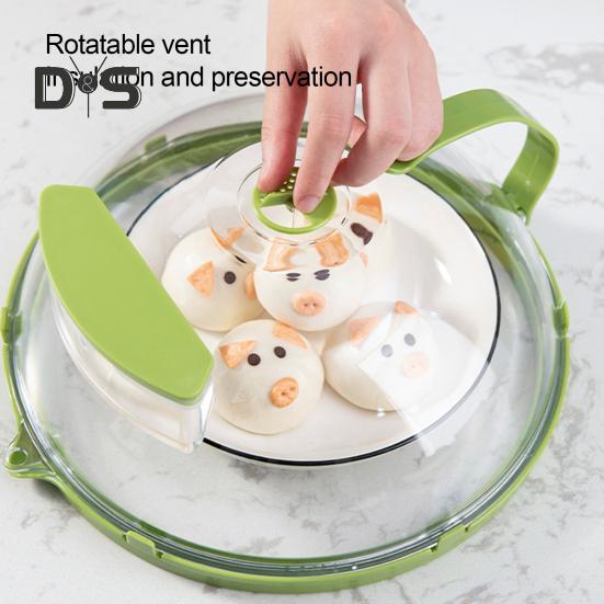 Kryt na potraviny v mikrovlnné troubě Odolný proti postříkání teplu odolný Boční rukojeť Otočný větrací otvor Průhledný kryt trouby Kryt víka nádobí Ochrana proti stříkající vodě