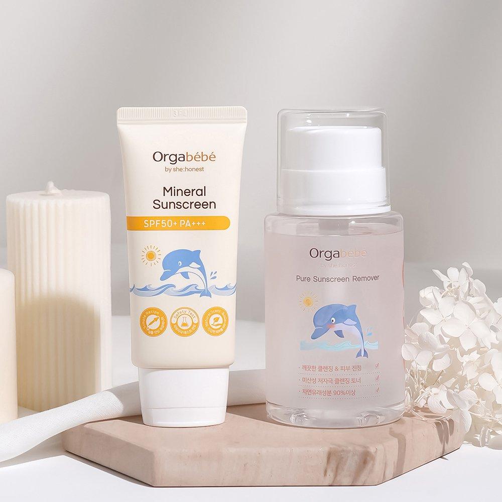 Shehonest Ogabebe Inorganic Baby Sun Cream 100% Naturally Derived Ingredients Sunscreen 50ML