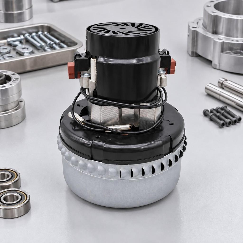 Suction Machine Replacement Motor Sturdy Ventilated for Factory Maintenance Material
