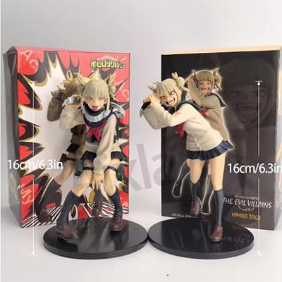 MHA Anime Toga Himiko Figur Stehende Actionfigur Sammlung Anime Puppe Spielzeug PVC Modell Junge Mädchen Fans Geschenk 15cm
