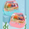 Aquarium Fish Tank Decor, Moving Fish Accessories, Lighted Electrified Playhouse