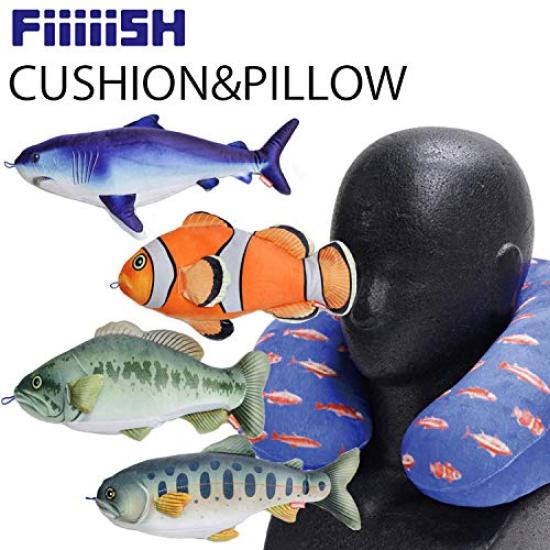 Stream Trail FiiiiiSH Fish Cushion & Pillow, Clownfish, 30 X 22 X 10 Cm
