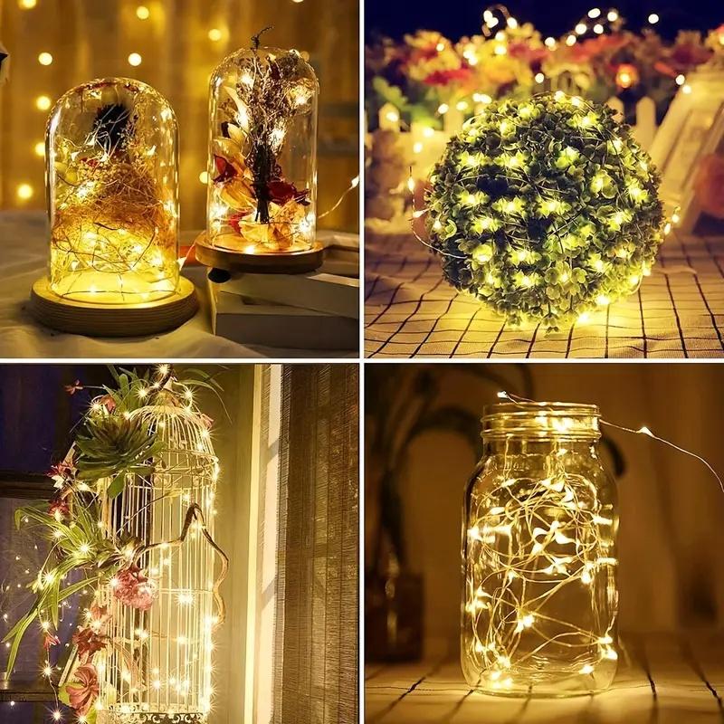 Solar String Fairy Light  Solar Festoon Xmas LED  Lamp with 8 Mode  for Balcony Garden Patio Wedding Christmas Tree Decoration