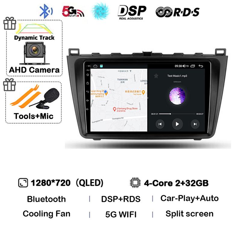 

Автомобильное радио Android14 Carplay Auto для Mazda 6 GH 2007 2008 2009 2010 2011 2012 Мультимедиа GPS Видеоплеер Стерео 2din Головное Устройство
