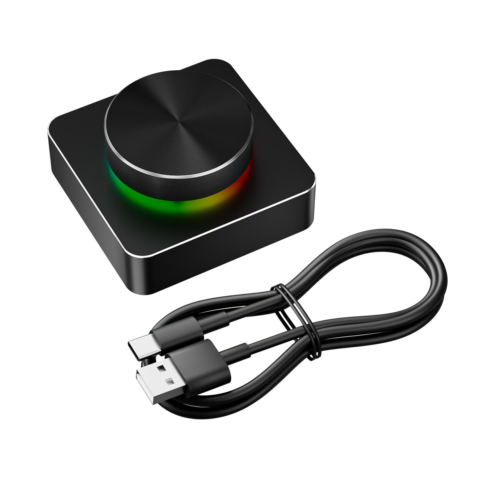 

USB Volume Control Multimedia Controller Knob Adjuster Rotary Control Knob Computer Speaker Control For Win7/8/10/XP/Mac