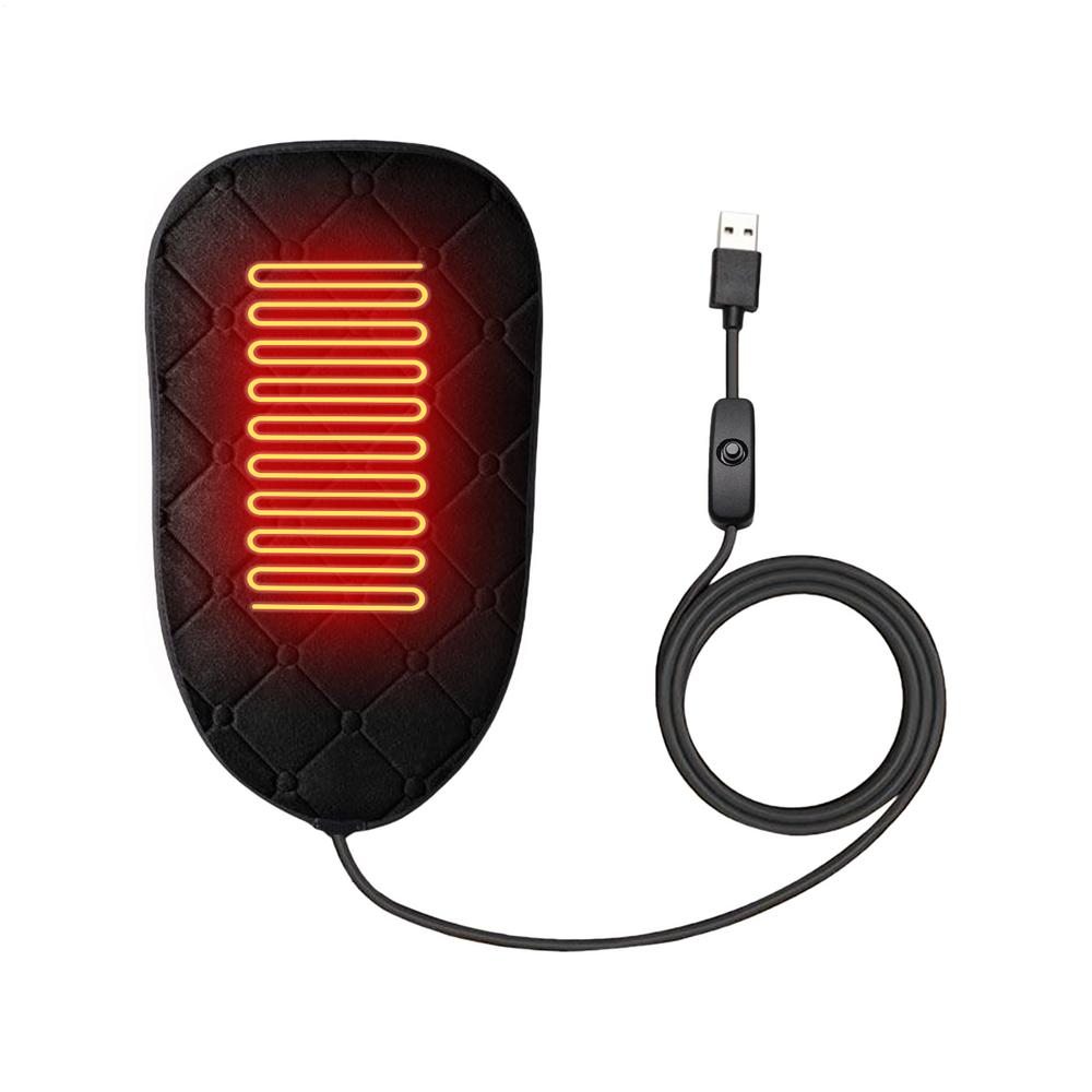 

1pcs USB Motorcycle Heated Seat Cushions Motorbike Heating Pad Scooter Warm Cushion Electric Vehicle Heated Seat Cushion чорний