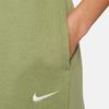 Nike Solid Color Logo Pattern Casual Knit Sports Pants Women Bottoms Green DQ5888-334