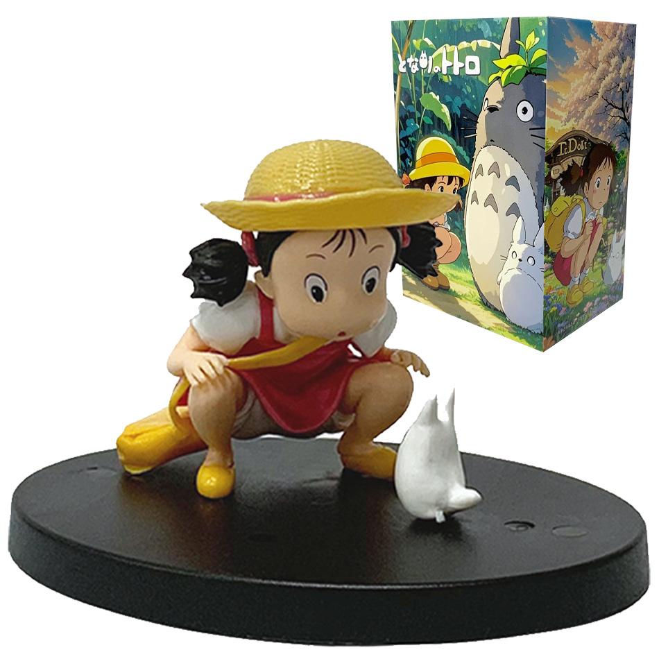Kawaii Mei Xiaomei Totoro Neighbor Anime Figure Cute Doll Collectible Model Kids Table Decoration Toy Gift