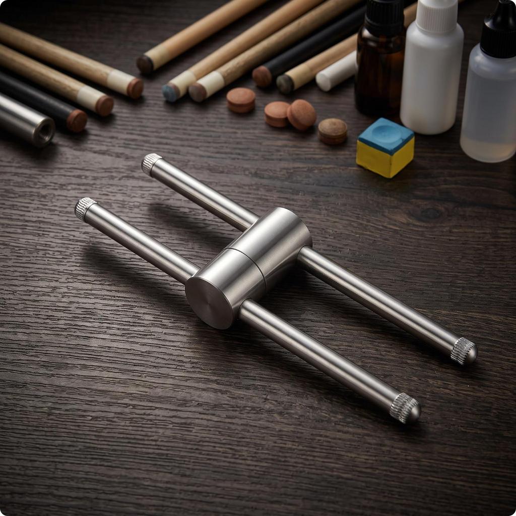 Pressing Tool Resistant Billiard Cue Tip Hassleeffortless