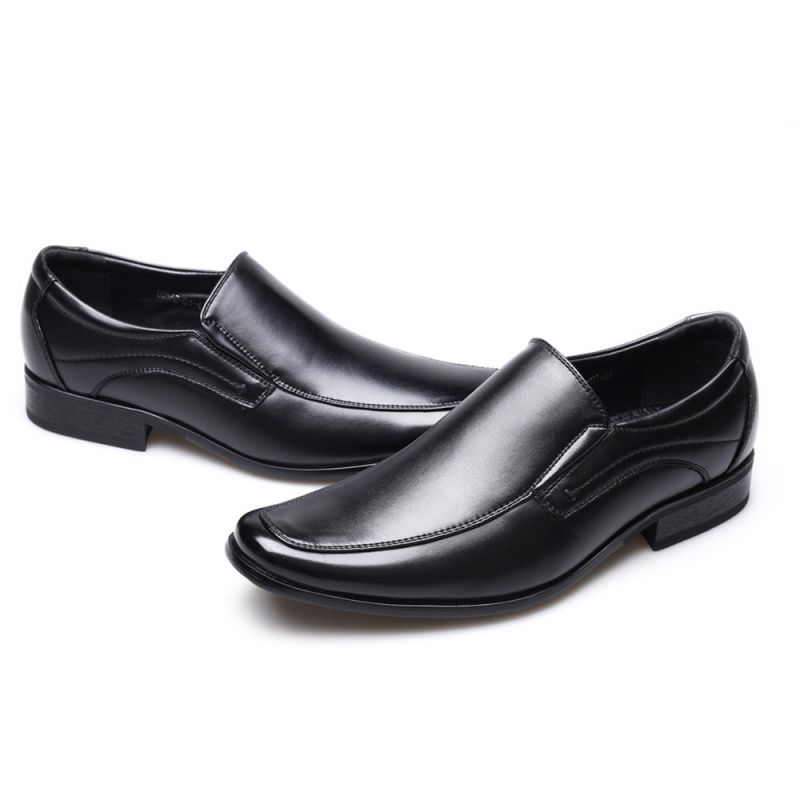 FashionLeather Shoes Slip On Men Dress Shoes Outdoor Business Casual Shoe Oxford Point Toe Office Wedding Formal Men Shoes Zapatos