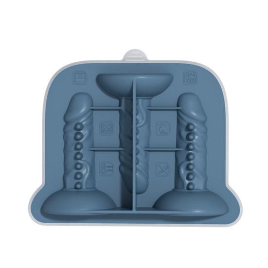 Silikonová forma na ledové kostky Rozmarná forma na led s víkem Bez BPA Výrobník ledových koulí vtipných tvarů na koktejly, pivo, kávu