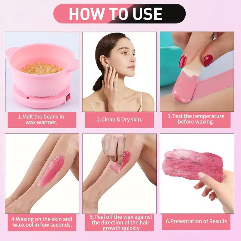 New 400ML Waxing Machine for Hair Removal  Hand, Leg & Underarm Care Beauty Waxer  Hot Wax Remover  Foldable Silicone Material