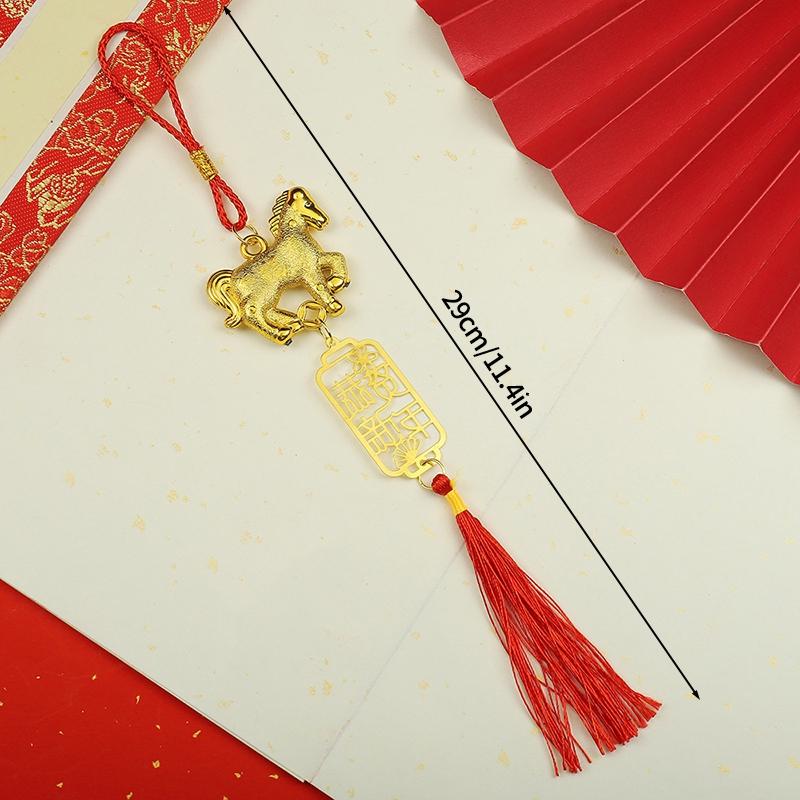 Bew Jahr Pferd Schlüsselanhänger Hängeanhänger Schlüsselanhänger für Tasche Gastgeschenke Chinesisches Neujahrsgeschenke Kawai Pferdeanhänger Agenda 2026