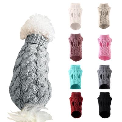 New Winter Clothes Pet Sweater Small And Medium Sized Dog Knitting